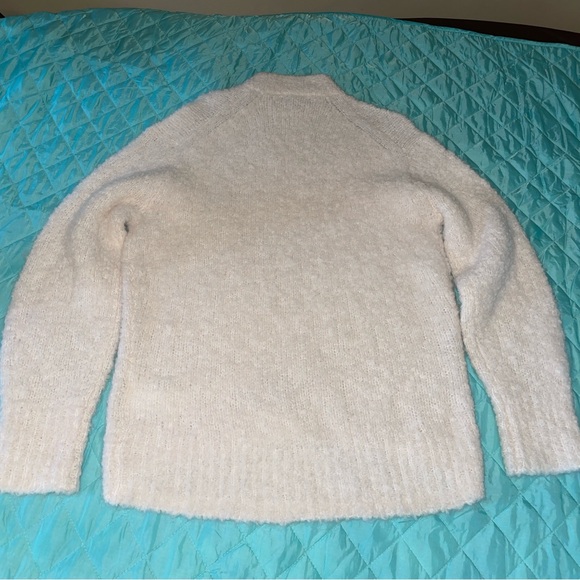 Madewell Wool-Alpaca Blend Bouclé Oversized Sweater NWT normcore light academia - Picture 12 of 12